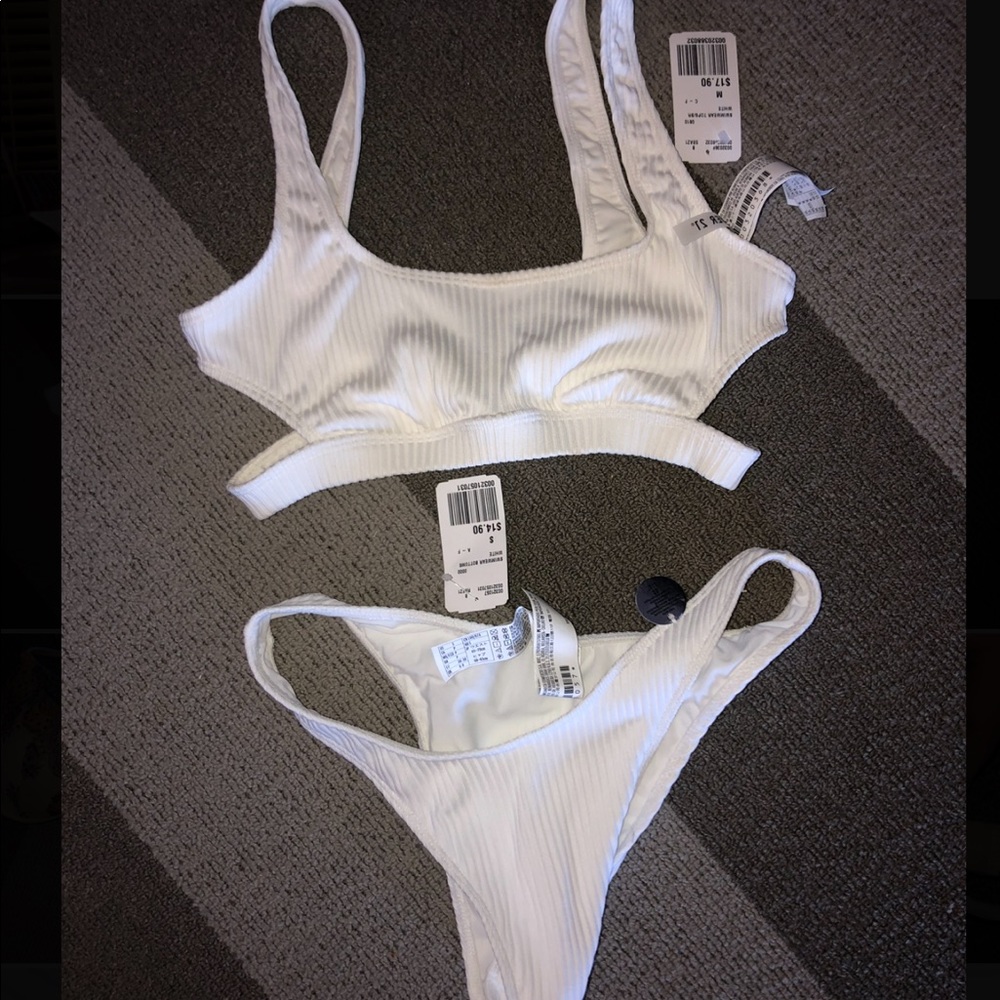 white bikini NWT